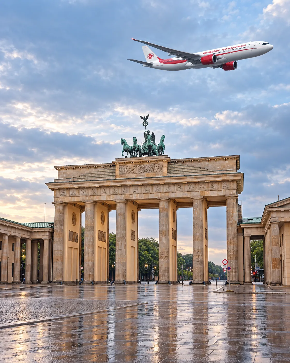 Avion Air Algérie au-dessus de Berlin