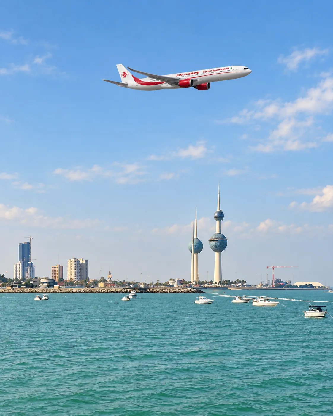 Avion Air Algérie au-dessus de Koweït